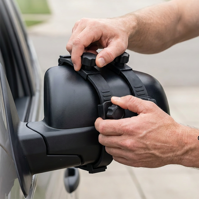 🔥 OFFRE LIMITÉE : 50 % DE RÉDUCTION ! 🚛 Une meilleure visibilité, une conduite plus sûre – Rétroviseur télescopique réglable pour remorque 👀