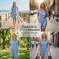 Combishort femme à manches courtes avec boutons, coupe confortable et style décontracté