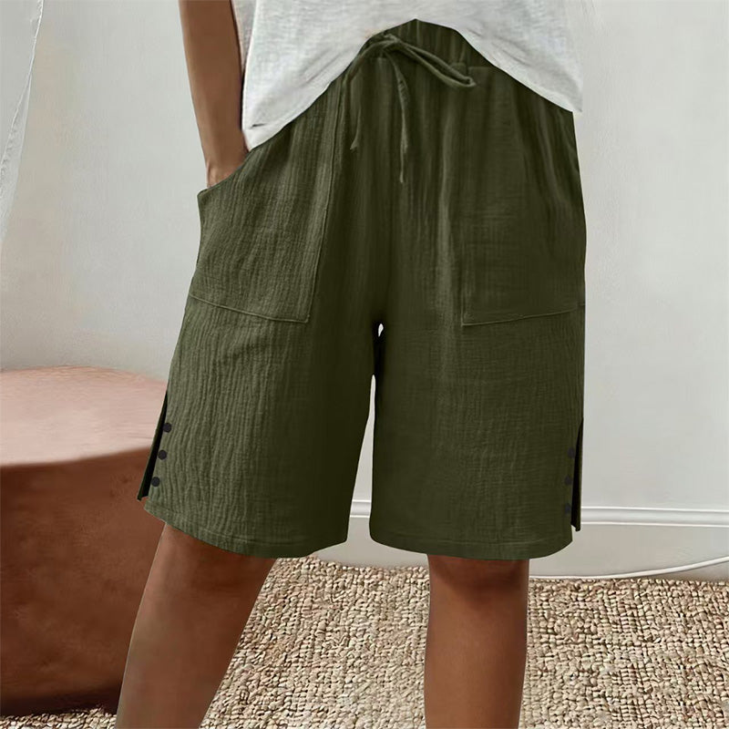 👖 Short d'été avec boutons sur le côté – Stylé, aéré & confortable pour les jours chauds !