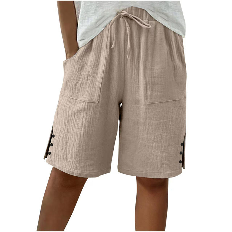 👖 Short d'été avec boutons sur le côté – Stylé, aéré & confortable pour les jours chauds !