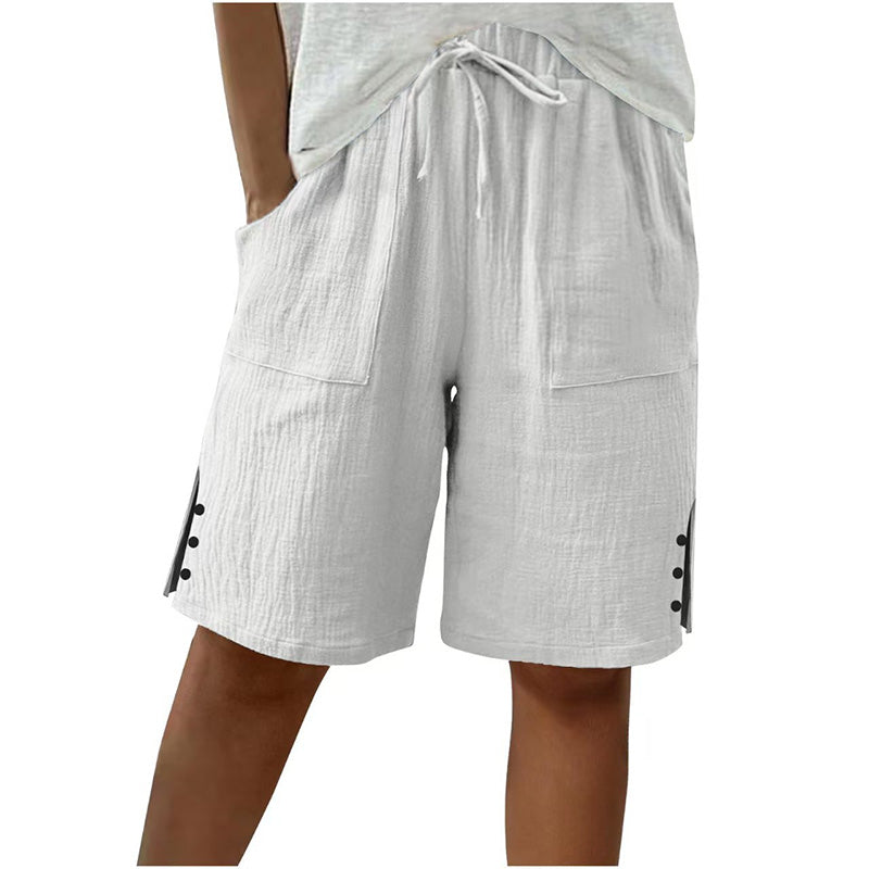 👖 Short d'été avec boutons sur le côté – Stylé, aéré & confortable pour les jours chauds !