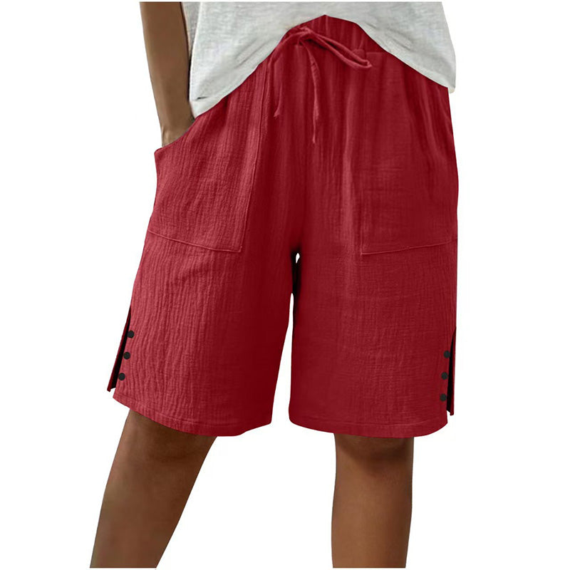 👖 Short d'été avec boutons sur le côté – Stylé, aéré & confortable pour les jours chauds !