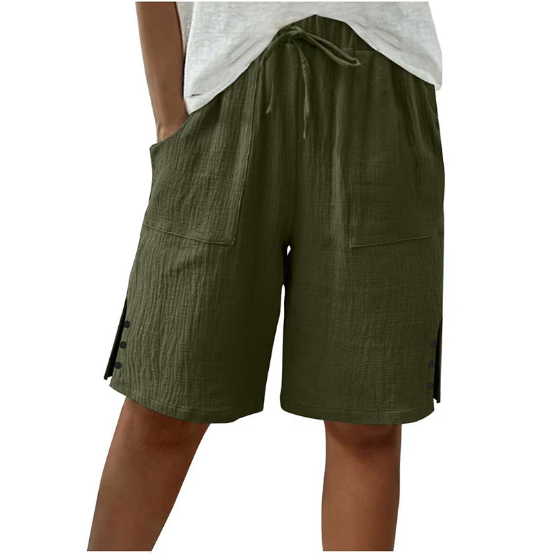 👖 Short d'été avec boutons sur le côté – Stylé, aéré & confortable pour les jours chauds !