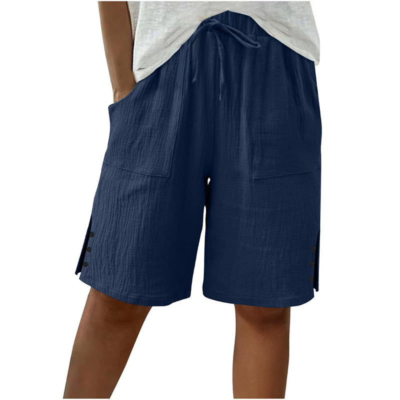 👖 Short d'été avec boutons sur le côté – Stylé, aéré & confortable pour les jours chauds !