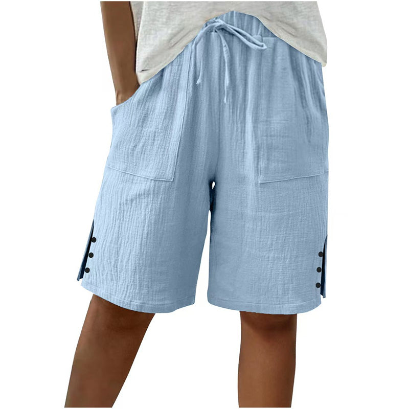 👖 Short d'été avec boutons sur le côté – Stylé, aéré & confortable pour les jours chauds !
