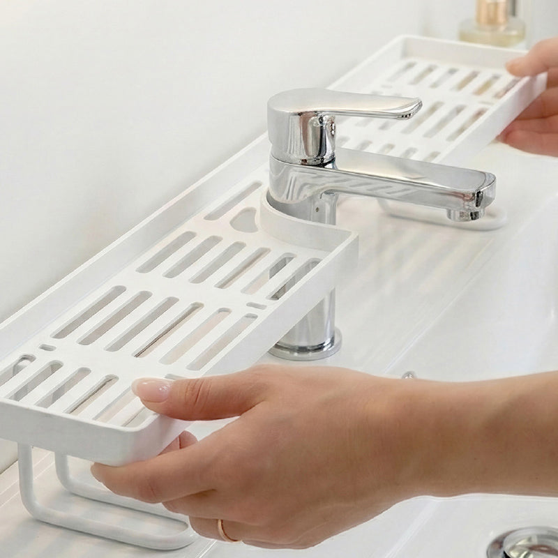 💖 VENTE CHAUDE -49 % 💖 Porte-éponge et égouttoir sans perçage pour évier de cuisine