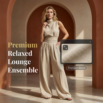 💥 NOUVEAUTÉ : -50 % 🔥 Ensemble 2 pièces pour femme (haut et pantalon à jambes larges) – moderne, élégant et fluide ✨