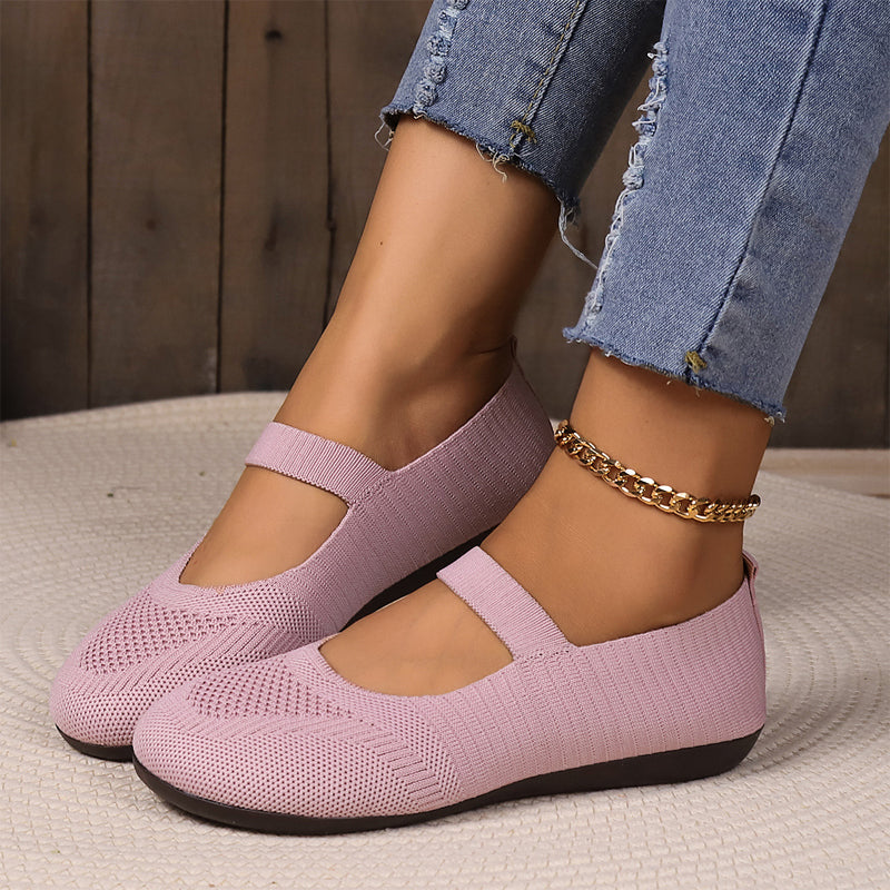 🌸🦢 OFFRE LIMITÉE 50% DE RÉDUCTION! Élégantes Ballerines en Tricot – Tige Respirante, Doublure Douce, Modèle Enfilage Facile – Mignonnes et Polyvalentes avec Robes, Jeans ou Shorts – Votre Nouvelle Préférée pour les Jours Chauds ☀️👗🧺