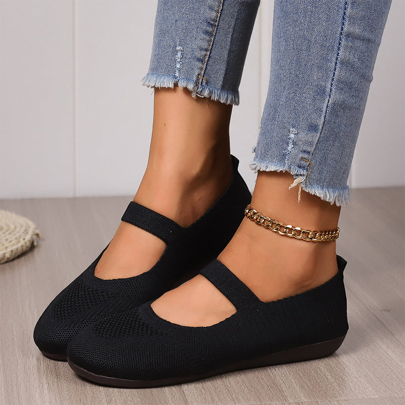 🌸🦢 OFFRE LIMITÉE 50% DE RÉDUCTION! Élégantes Ballerines en Tricot – Tige Respirante, Doublure Douce, Modèle Enfilage Facile – Mignonnes et Polyvalentes avec Robes, Jeans ou Shorts – Votre Nouvelle Préférée pour les Jours Chauds ☀️👗🧺