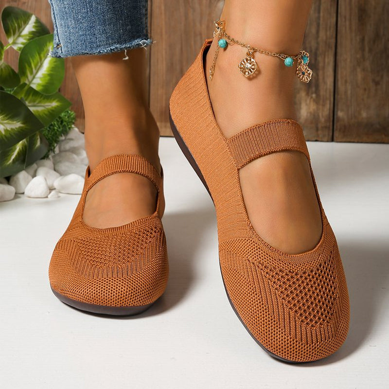 🌸🦢 OFFRE LIMITÉE 50% DE RÉDUCTION! Élégantes Ballerines en Tricot – Tige Respirante, Doublure Douce, Modèle Enfilage Facile – Mignonnes et Polyvalentes avec Robes, Jeans ou Shorts – Votre Nouvelle Préférée pour les Jours Chauds ☀️👗🧺