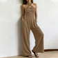 👗 OFFRE LIMITÉE : 50 % DE RÉDUCTION ! ✨ Combinaison dos nu élégante à bretelles croisées – Chic, fluide et polyvalente 🌸