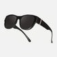 🏖️🔥 PROMO -50% ! Lunettes Soleil Polarisées Sur-Lunettes Femme – 9 Couches Anti-Reflets Eau Route Neige UV400, Grande Monture Glamour Hollywood, Matériaux Haute Qualité Charnières Renforcées · 4 Styles ✨