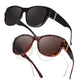 🏖️🔥 PROMO -50% ! Lunettes Soleil Polarisées Sur-Lunettes Femme – 9 Couches Anti-Reflets Eau Route Neige UV400, Grande Monture Glamour Hollywood, Matériaux Haute Qualité Charnières Renforcées · 4 Styles ✨