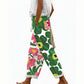 ⭐ Plus de 5.000 avis positifs ! Pantalon court décontracté à imprimé floral pour femme