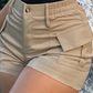 💥50 % de réduction🔥Short cargo taille haute pour femme avec poches — Livraison gratuite à partir de deux articles