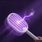 🦟 Raquette anti-moustiques électrique pliable 2-en-1⚡ Écartez, électrocutez et dormez sans piqûres