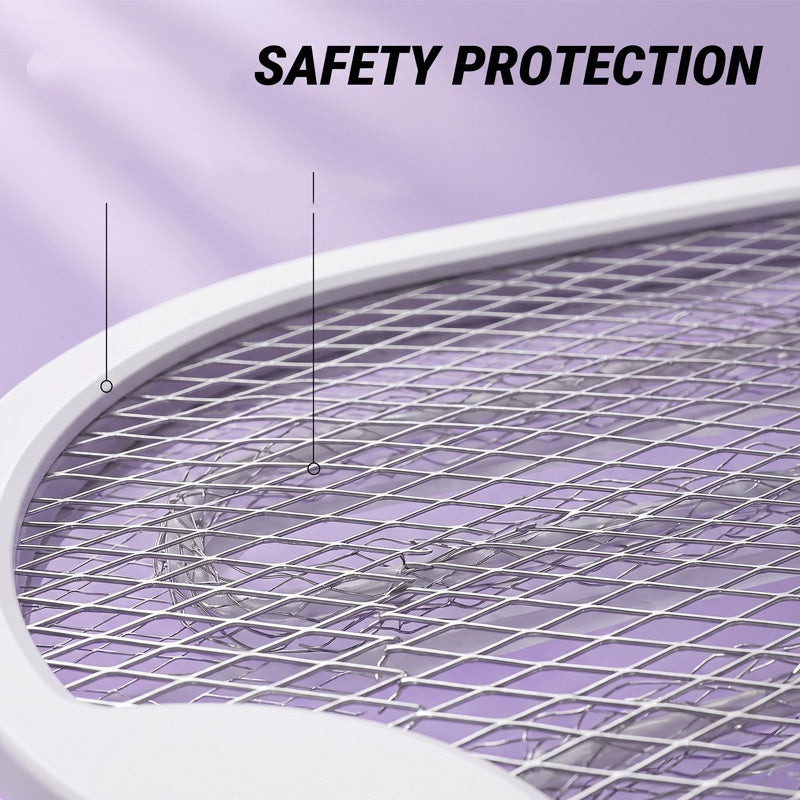 🦟 Raquette anti-moustiques électrique pliable 2-en-1⚡ Écartez, électrocutez et dormez sans piqûres