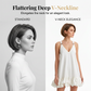 👗 50% DE RÉDUCTION ✨ Robe d’été légère à col en V – Ourlet bouffant & bretelles réglables – Fluide, élégante – parfaite pour les vacances ou les journées ensoleillées 🌸