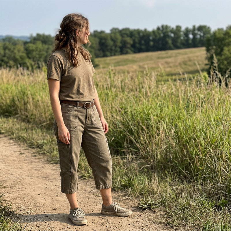 🔥Nouveautés en promotion : Pantalons cargo capri décontractés