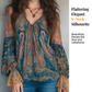 ⏳ Dernière heure – -50% se termine ! Blouse élégante à volants, style bohème et motif cachemire