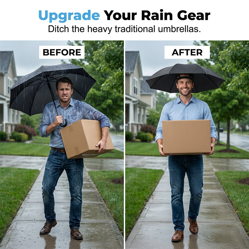 🔥 Offre à durée limitée – Jusqu'à 50 % de réduction 💫 Chapeau-parapluie pliable et léger pour le soleil et la pluie