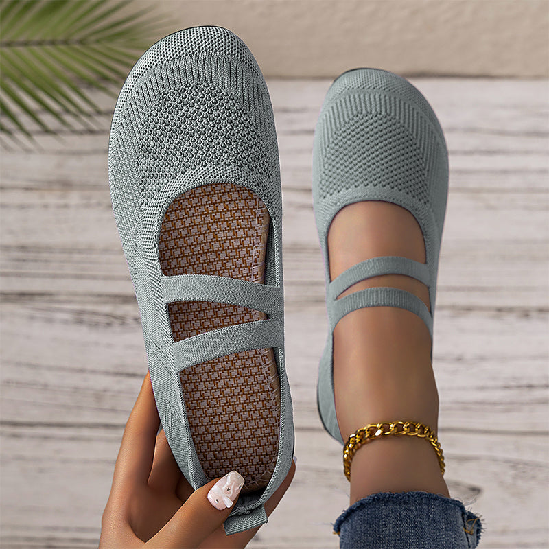 ⏰ Letzte Chance! 50% auf Restbestände！ Ballerines Fly Knit respirantes pour femmes