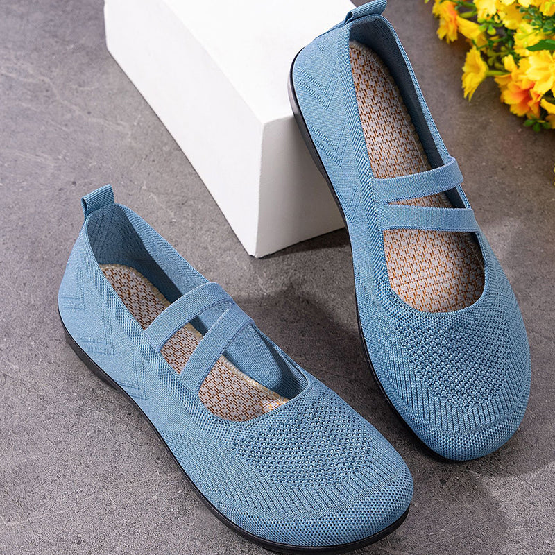 ⏰ Letzte Chance! 50% auf Restbestände！ Ballerines Fly Knit respirantes pour femmes