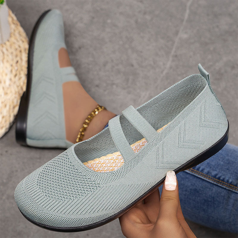 ⏰ Letzte Chance! 50% auf Restbestände！ Ballerines Fly Knit respirantes pour femmes