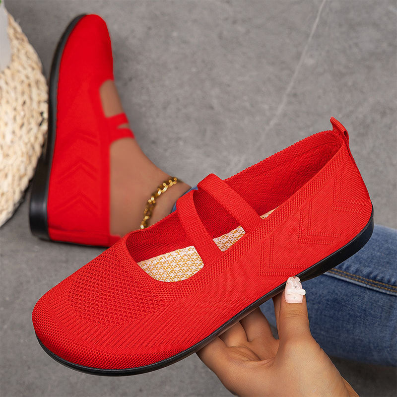 ⏰ Letzte Chance! 50% auf Restbestände！ Ballerines Fly Knit respirantes pour femmes