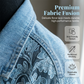 Veste en jean ample pour femme avec de délicats empiècements floraux 🔥