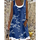 ⭐ Plus de 5.000 avis positifs ! Robe deux-pièces pour femme en simili-denim imprimé