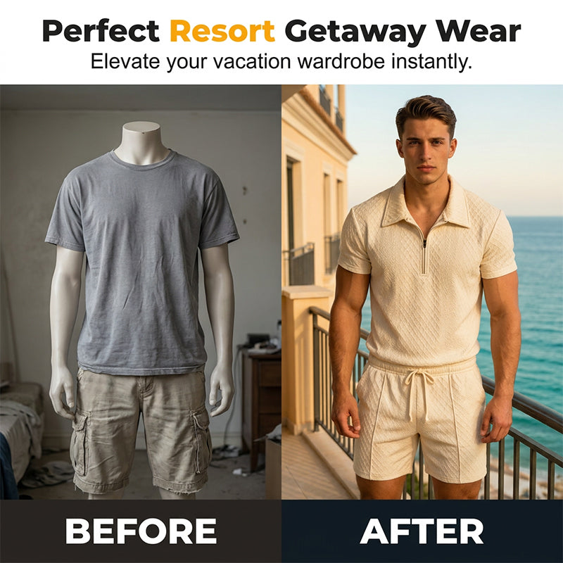 Tenue d'été deux pièces pour homme