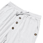 Pantalon décontracté en lin à cordon de serrage pour homme