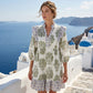🏆Nouveautés de l'été : 50 % de réduction😻Mini-robe bohème à volants et col en V
