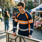 👕 50 % DE RÉDUCTION EN CE MOMENT ! 💥 T-shirt décontracté à manches longues pour homme, à rayures contrastées – Motif color-block et mélange de matières haut de gamme – Col rond, léger – Idéal à porter seul ou en superposition ✨