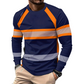 👕 50 % DE RÉDUCTION EN CE MOMENT ! 💥 T-shirt décontracté à manches longues pour homme, à rayures contrastées – Motif color-block et mélange de matières haut de gamme – Col rond, léger – Idéal à porter seul ou en superposition ✨