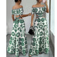 🌺🌴OFFRE LIMITÉE 50% DE RÉDUCTION🍹Robe de Resort Imprimé Daisy à Épaules Dénudées et Découpe à la Taille pour Femme – Silhouette Fluide, Charme Floral, Légère & Aérée – Parfaite pour Vacances à la Plage, Croisières & Escapades Estivales ☀️🌸