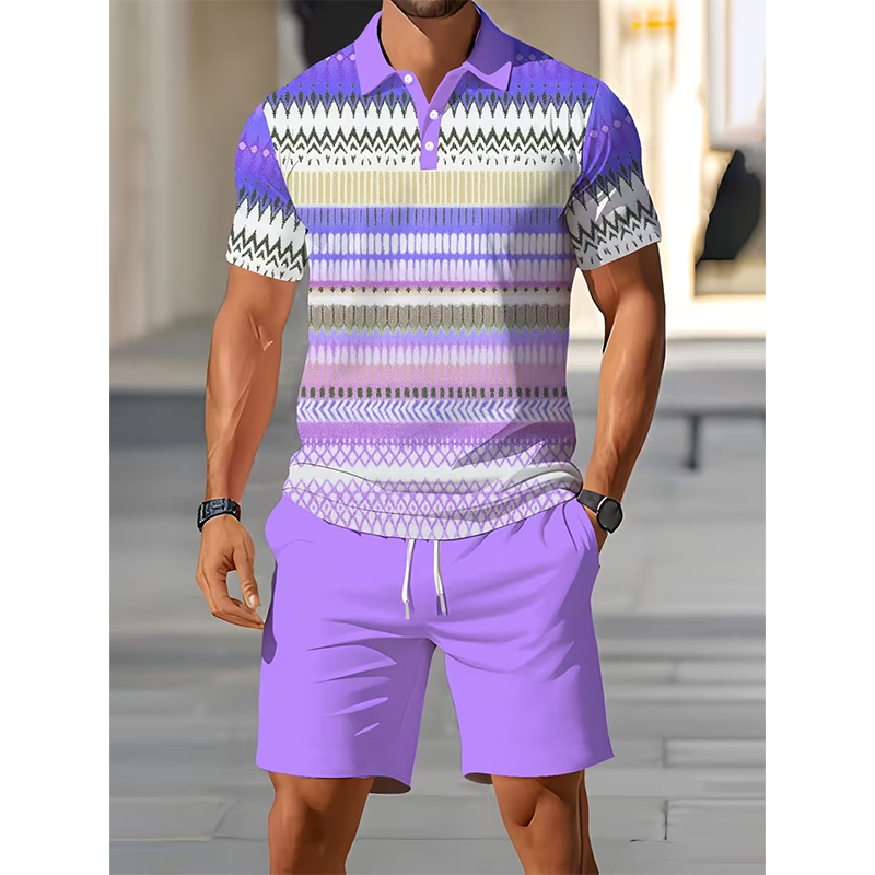 👕 PROMO -50% ! 💥 Set 2 Pièces Chemise & Short Homme Imprimé Numérique – Tissu Premium Respirant, Coupe Athlétique, Infroissable · 5 Coloris · S–6XL ✨ 2 Achetés = Livraison Gratuite