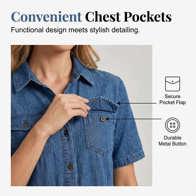 👗✨Robe longue en jean vintage pour femme – Chic et décontractée au quotidien🔥