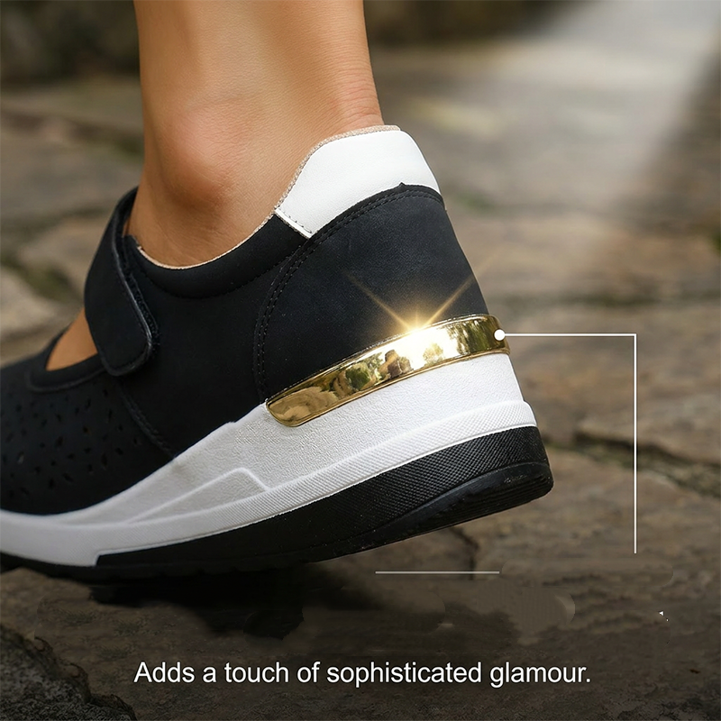Chaussures à plateforme ajourées respirantes pour femmes
