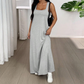 Robe longue sans manches style deux pièces avec découpes sur les côtés