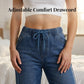 💙✨ Jeans mit elastischem Bund & Kordelzug – figurschmeichelnd, knitterarm & leicht zu kombinieren – zu T-Shirts, Blusen & Crop-Tops