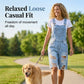 👖 60% DE RÉDUCTION 🌊 Salopette short femme en jean – Bleu clair délavé, détails déchirés & bords effilochés – Coupe décontractée, idéale pour le quotidien urbain ou l’été – look tendance et confortable ✨