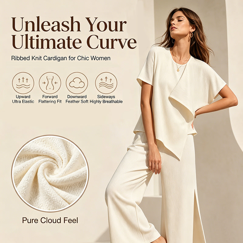 👗Ensemble composé d'un haut asymétrique et d'un pantalon large fendu pour femme – Une tenue coordonnée élégante qui ne passe pas inaperçue ✨