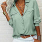 👚 60% DE RÉDUCTION ☀️ Chemise femme unie – Col, manches longues & boutonnage – Tissu doux, facile à assortir avec jean, jupe ou veste – intemporelle et polyvalente 🕶️✨
