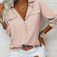 👚 60% DE RÉDUCTION ☀️ Chemise femme unie – Col, manches longues & boutonnage – Tissu doux, facile à assortir avec jean, jupe ou veste – intemporelle et polyvalente 🕶️✨