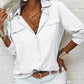 👚 60% DE RÉDUCTION ☀️ Chemise femme unie – Col, manches longues & boutonnage – Tissu doux, facile à assortir avec jean, jupe ou veste – intemporelle et polyvalente 🕶️✨