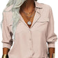 👚 60% DE RÉDUCTION ☀️ Chemise femme unie – Col, manches longues & boutonnage – Tissu doux, facile à assortir avec jean, jupe ou veste – intemporelle et polyvalente 🕶️✨