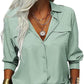 👚 60% DE RÉDUCTION ☀️ Chemise femme unie – Col, manches longues & boutonnage – Tissu doux, facile à assortir avec jean, jupe ou veste – intemporelle et polyvalente 🕶️✨