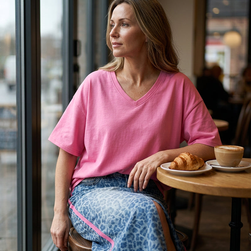 Haut ample et pantalon à imprimé léopard pour femme